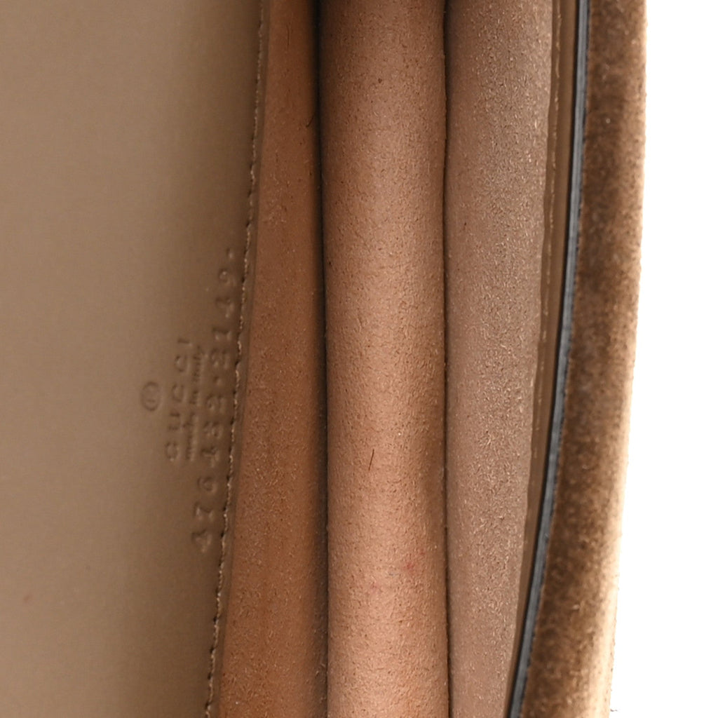 GG Supreme Monogram Super Mini Dionysus Shoulder Bag Taupe
