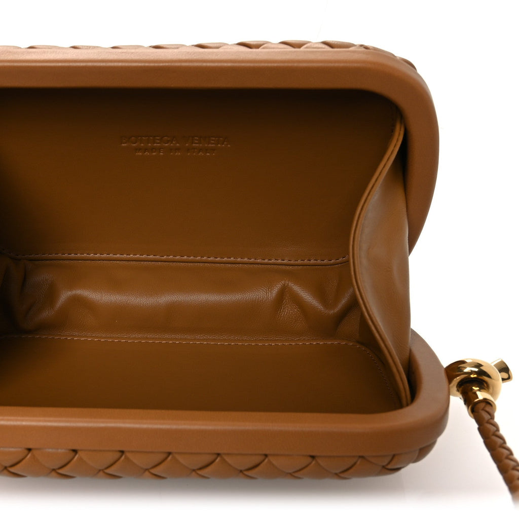 Calfskin Intrecciato Knot On Strap Camel