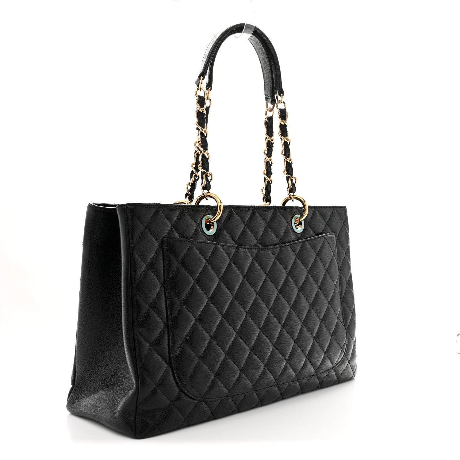 Caviar Quilted XL Grand Shopping Tote GST Black