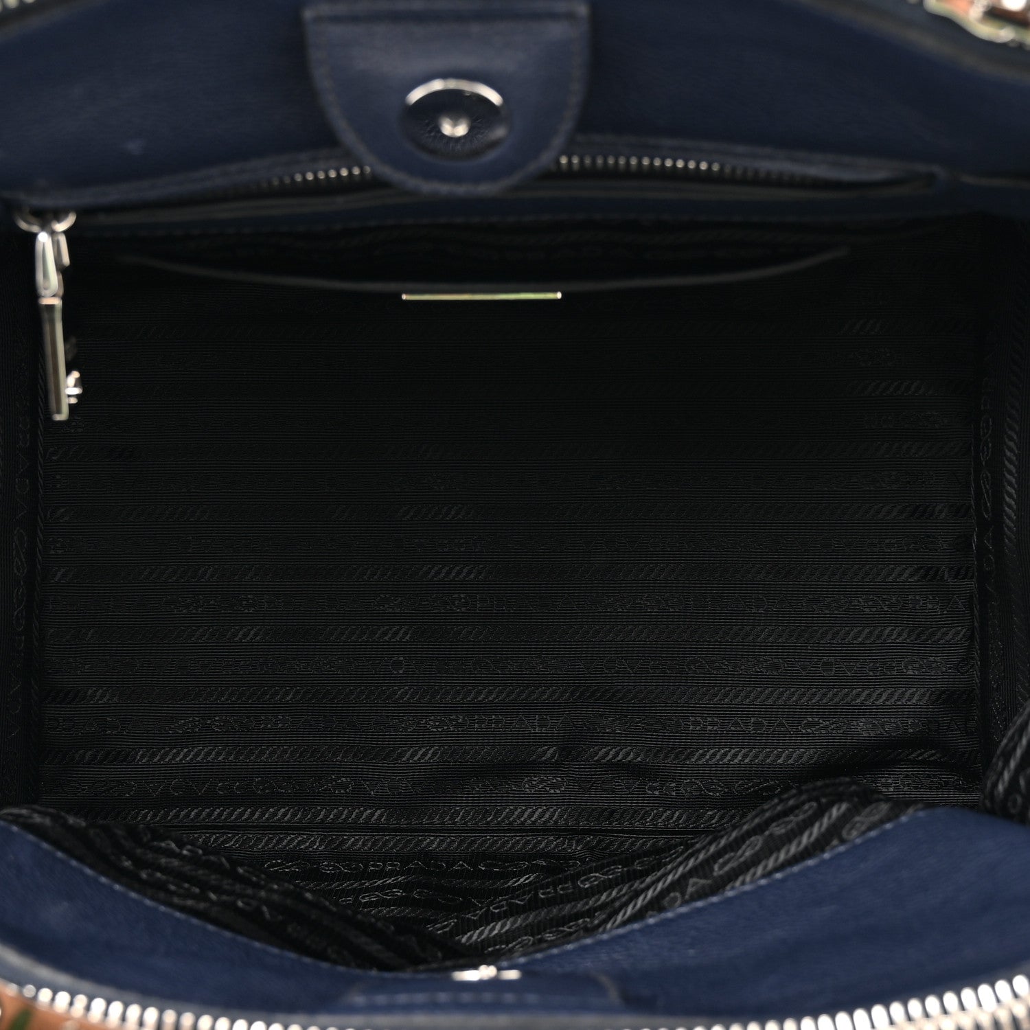 Glace Calf Scamosciato Twin Pocket Tote Baltico