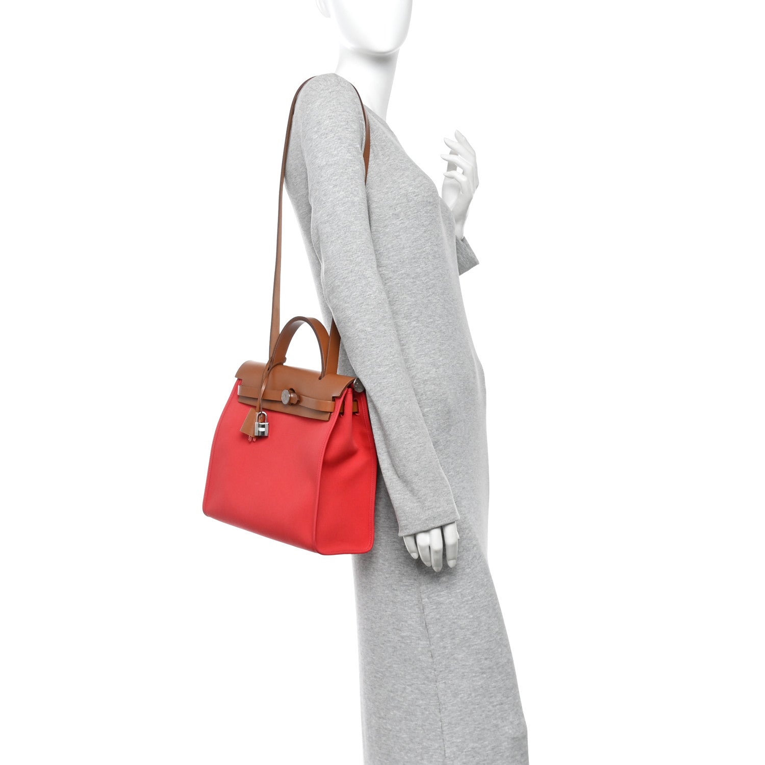 Toile Vache Hunter Herbag Zip 31 PM Rose Jaipur Natural