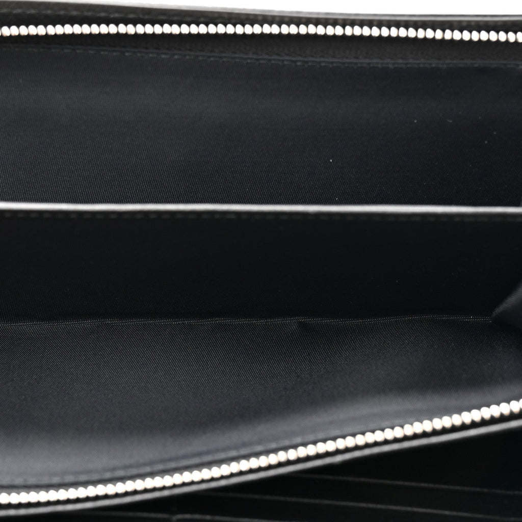 Patent Lambskin Cannage Lady Dior Rendezvous Wallet On Chain Black