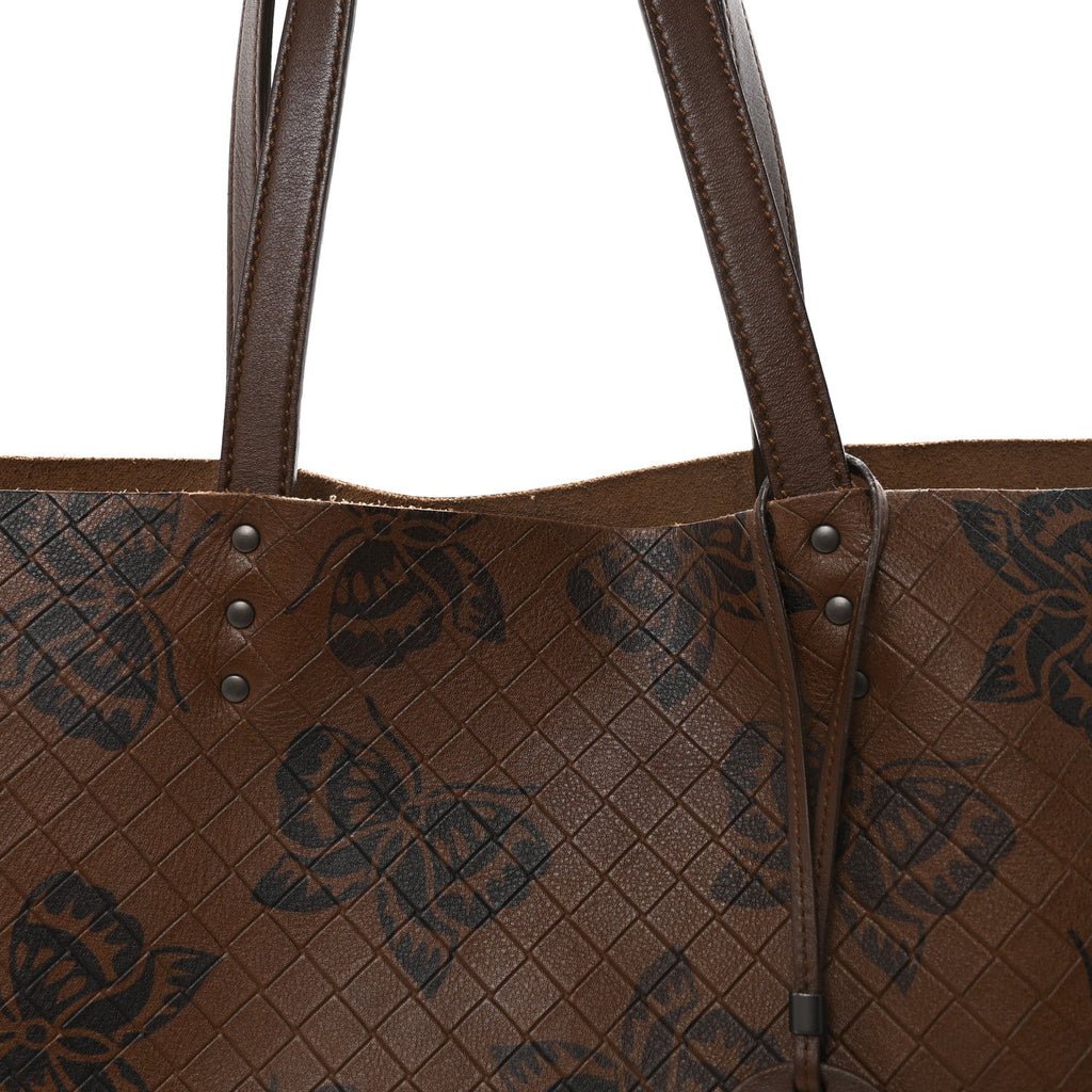 Nappa Intrecciato Butterfly Tote Brown