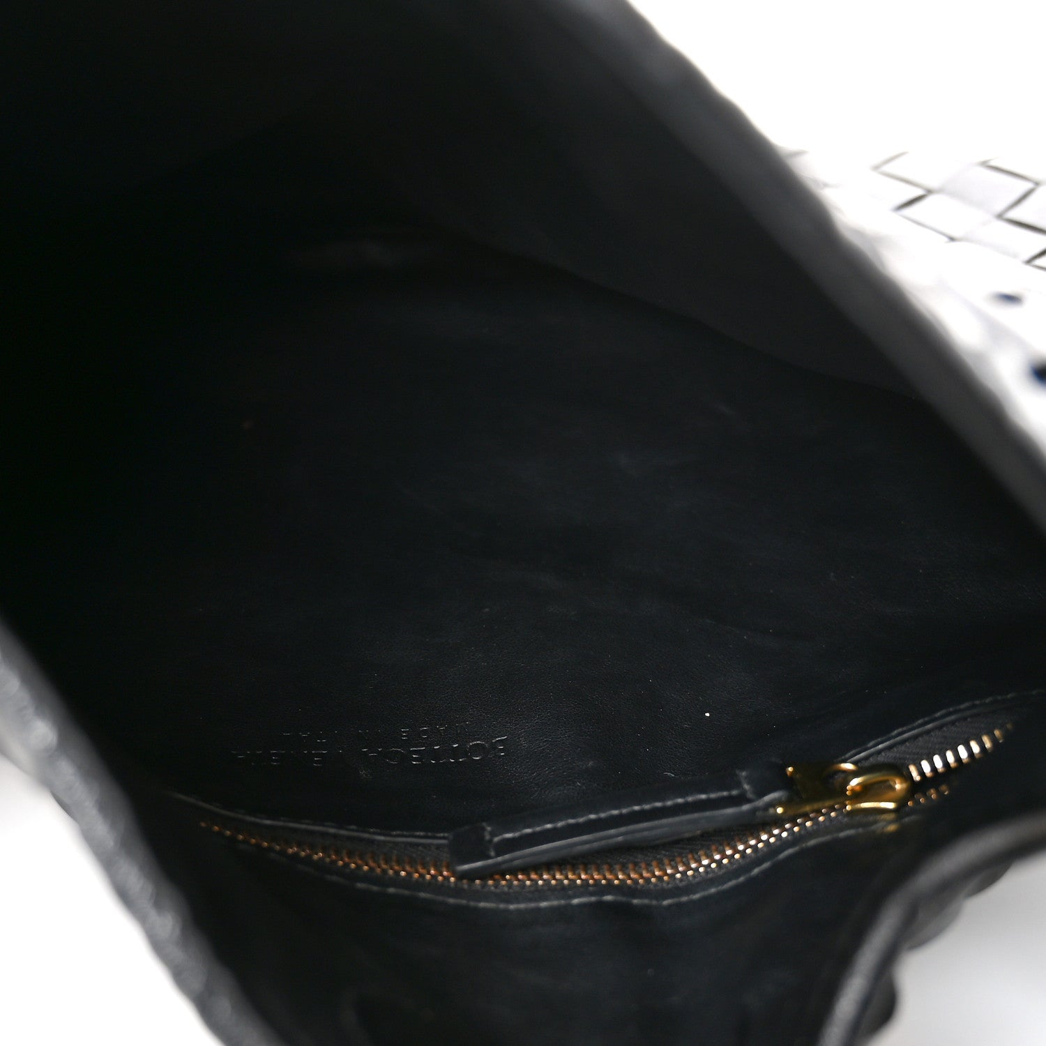 Calfskin Intrecciato Small Hop Black