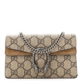 GG Supreme Monogram Super Mini Dionysus Shoulder Bag Taupe