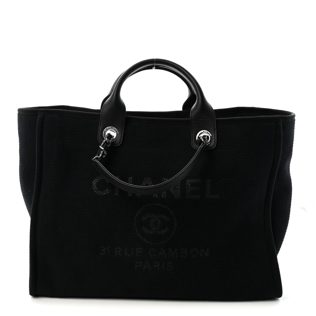 Mixed Fibers Medium Deauville Tote Black