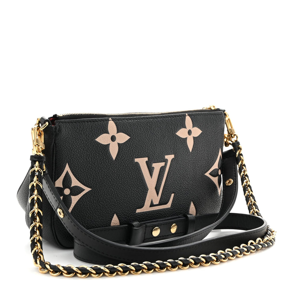 Empreinte Monogram Giant Multi Pochette Accessories Black Beige