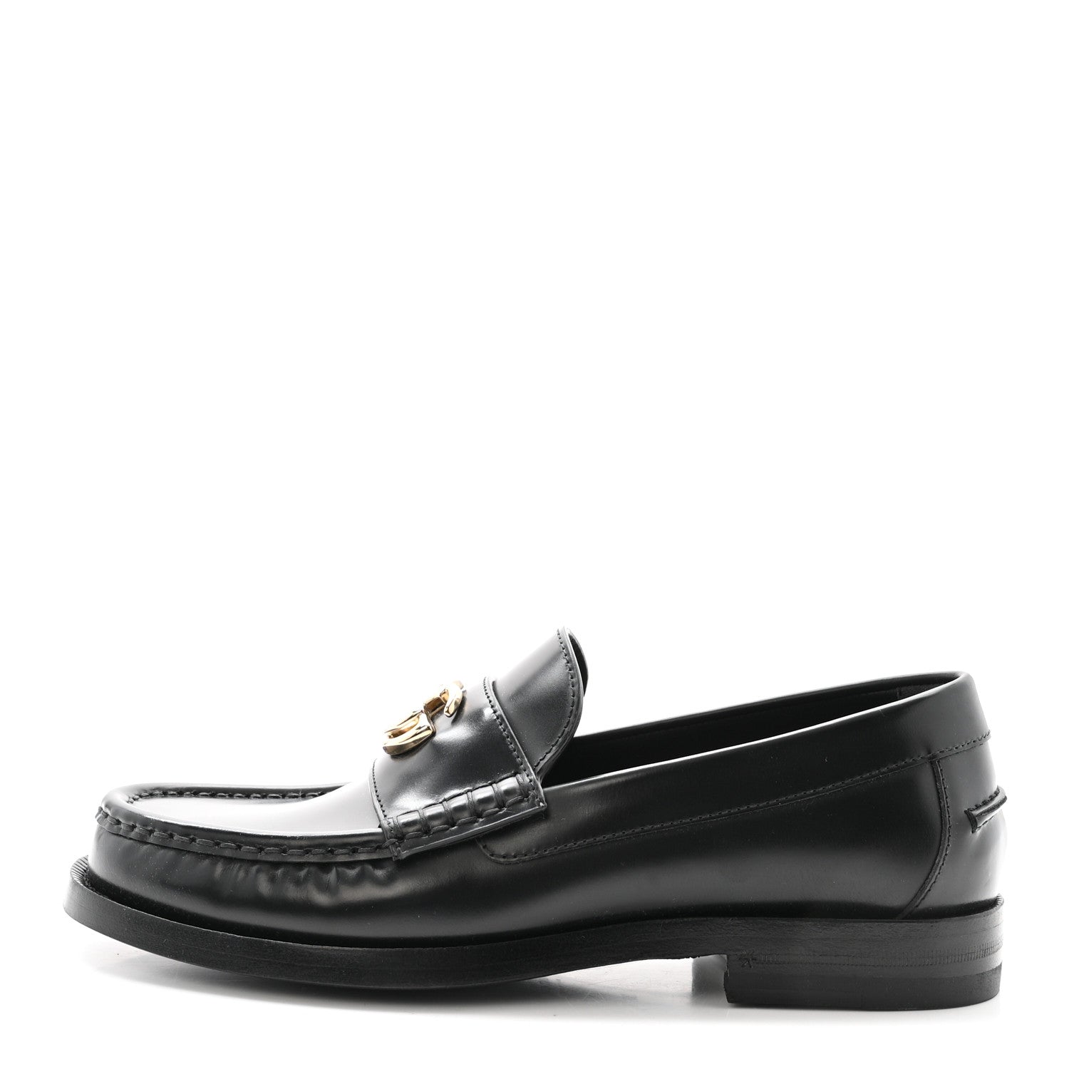 Calfskin Millennial Ribot Womens GG Loafers 36 Black
