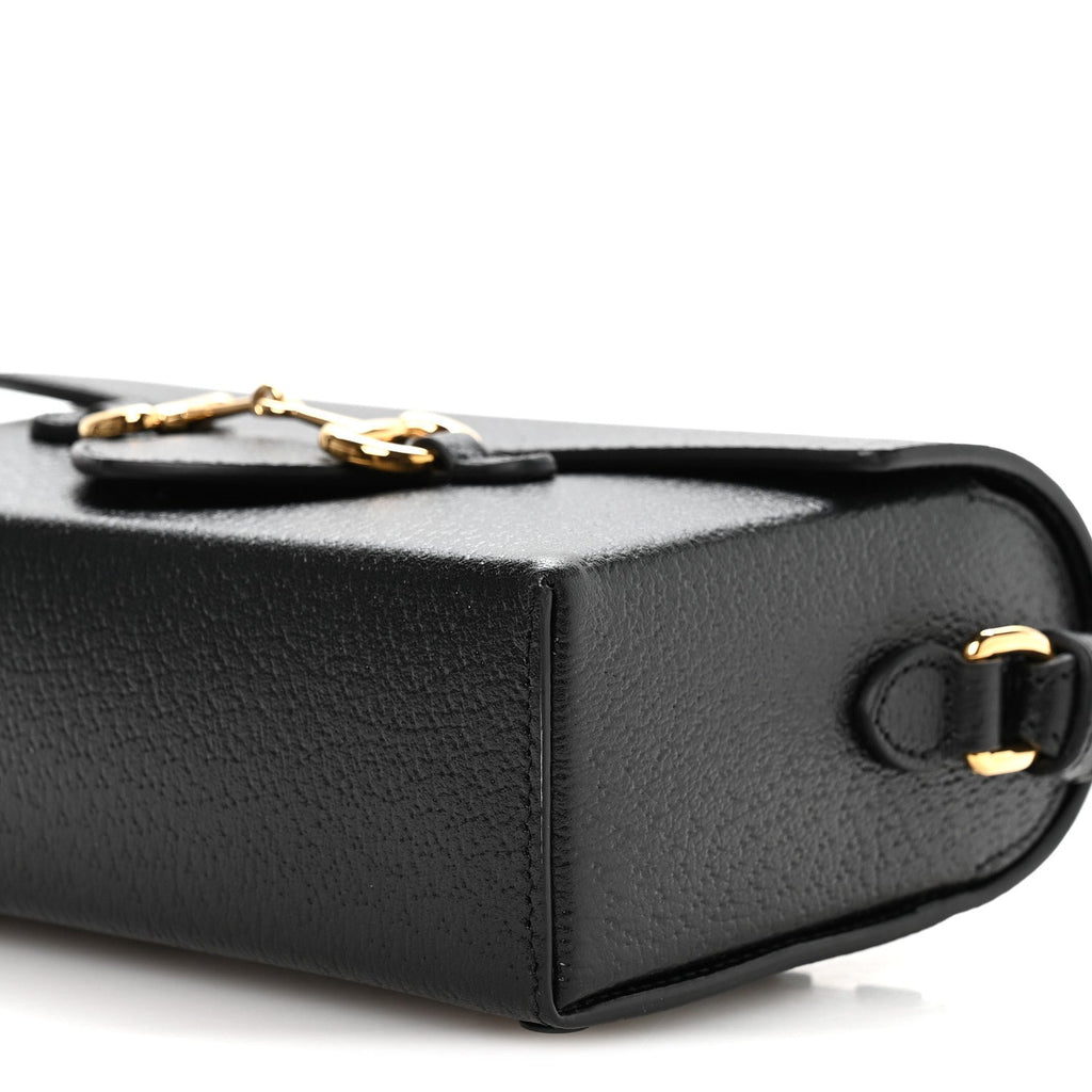Calfskin Horsebit 1955 Shoulder Bag Black