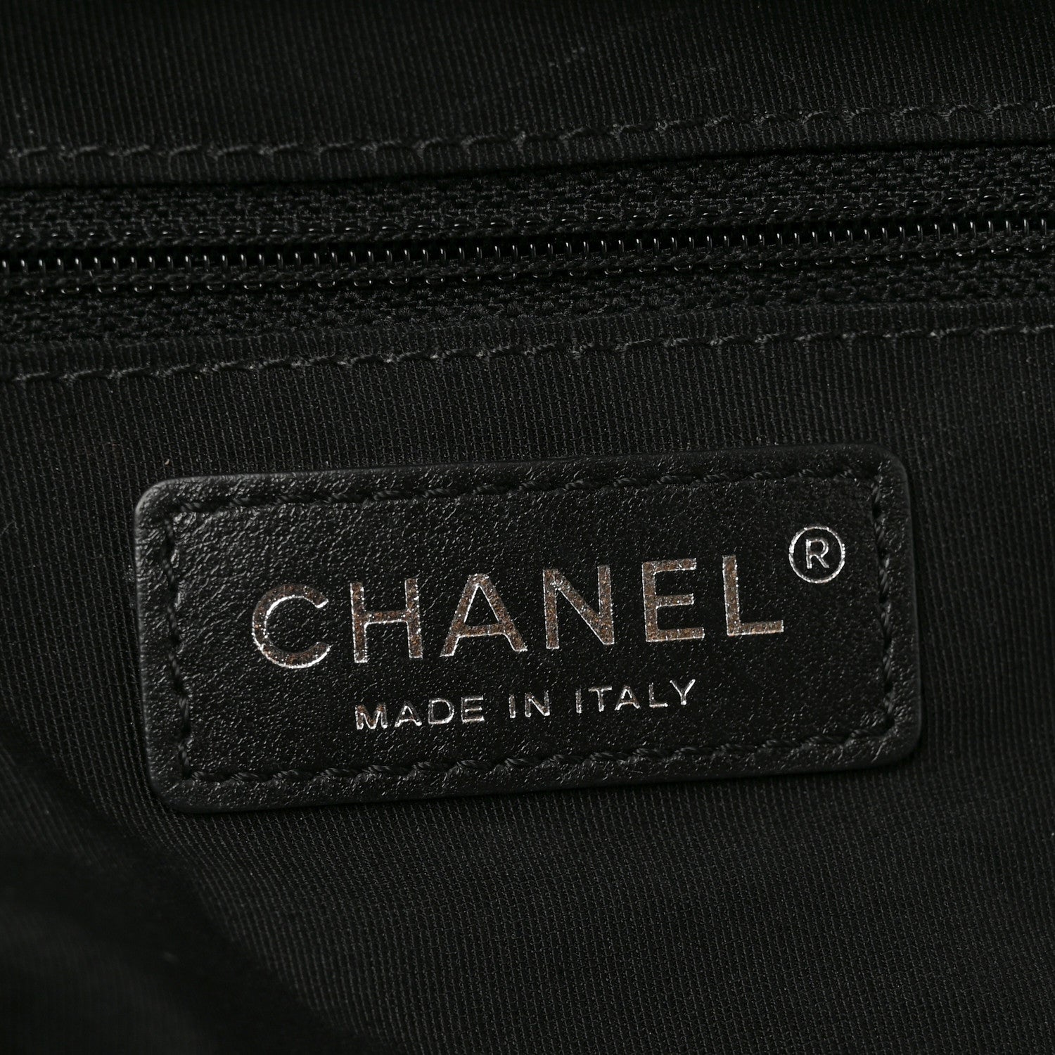 Aged Calfskin Chevron Large Soft Bowling Bag Black