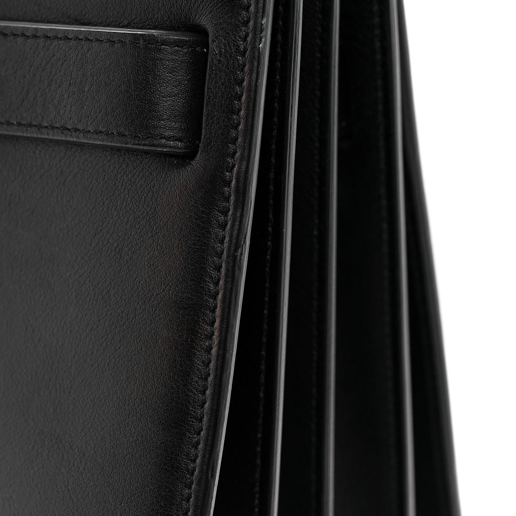 Calfskin Small Sac De Jour Black
