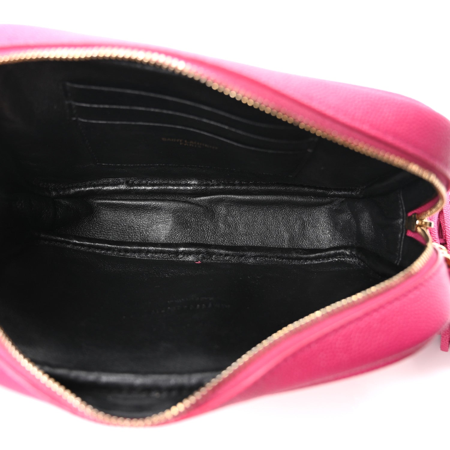 Grain De Poudre Matelasse Monogram Mini Lou Camera Bag Fuchsia