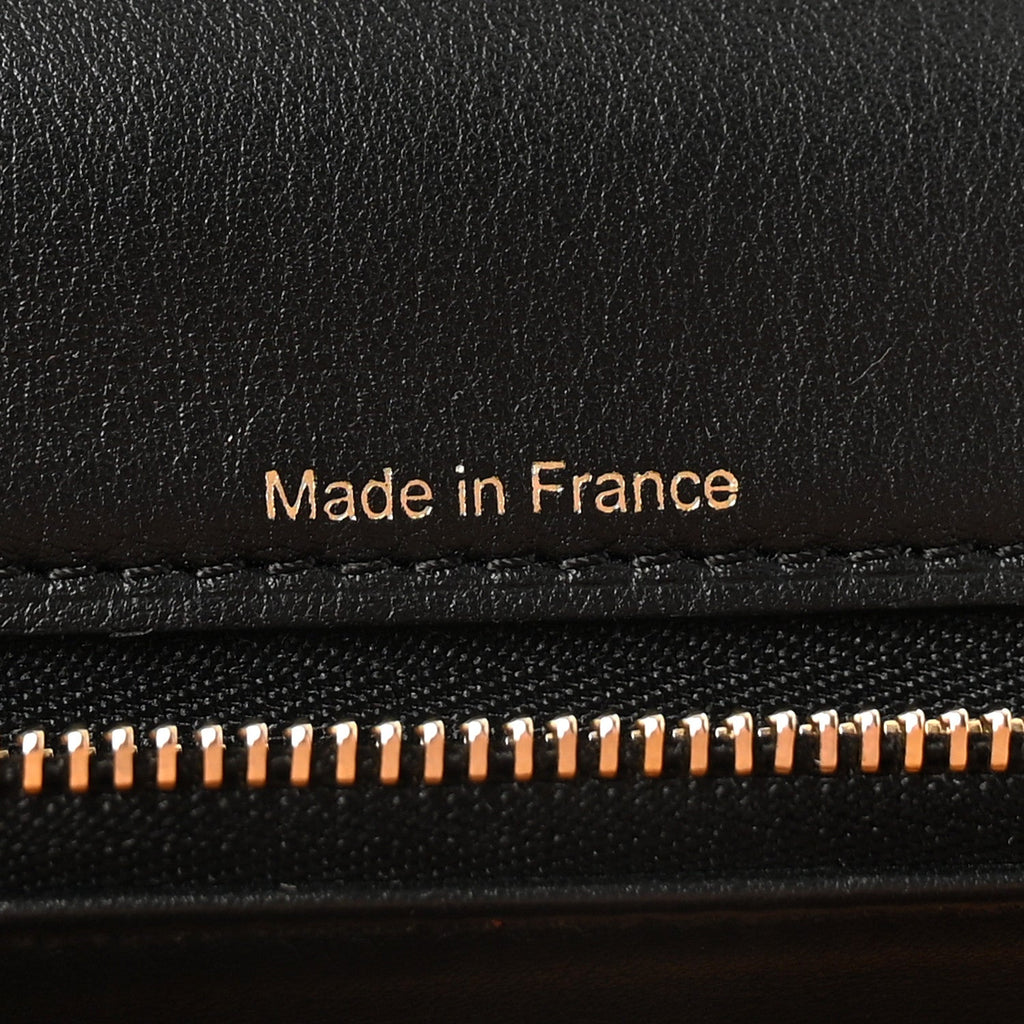 Calfskin MM Tempete Satchel Black