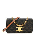 Triomphe Canvas Multipochette Tan