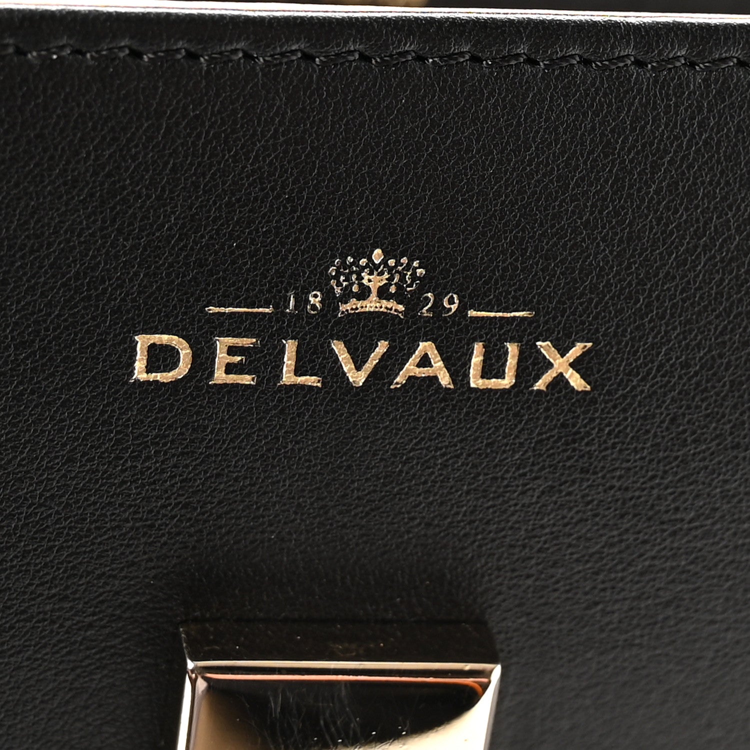 Calfskin MM Tempete Satchel Black