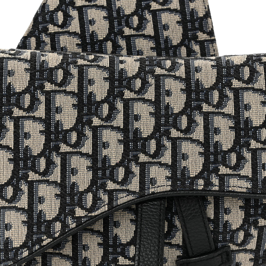 Oblique Mens Saddle Bag Blue