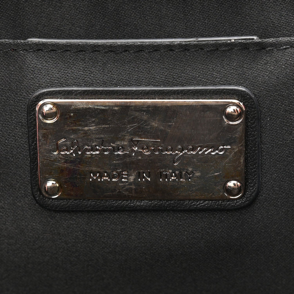 Satin Sequin Kameron Clutch Black