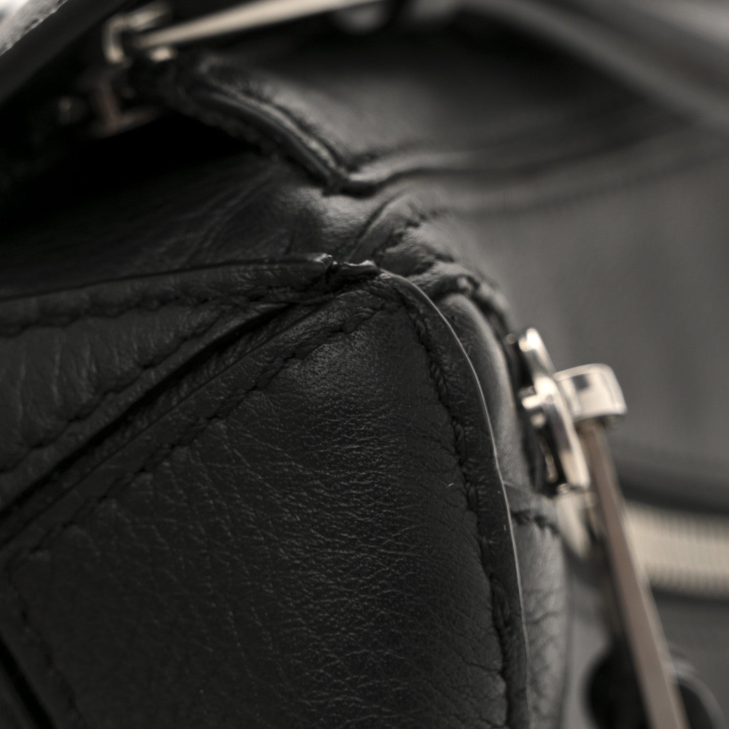Calfskin Mini Puzzle Bumbag Black