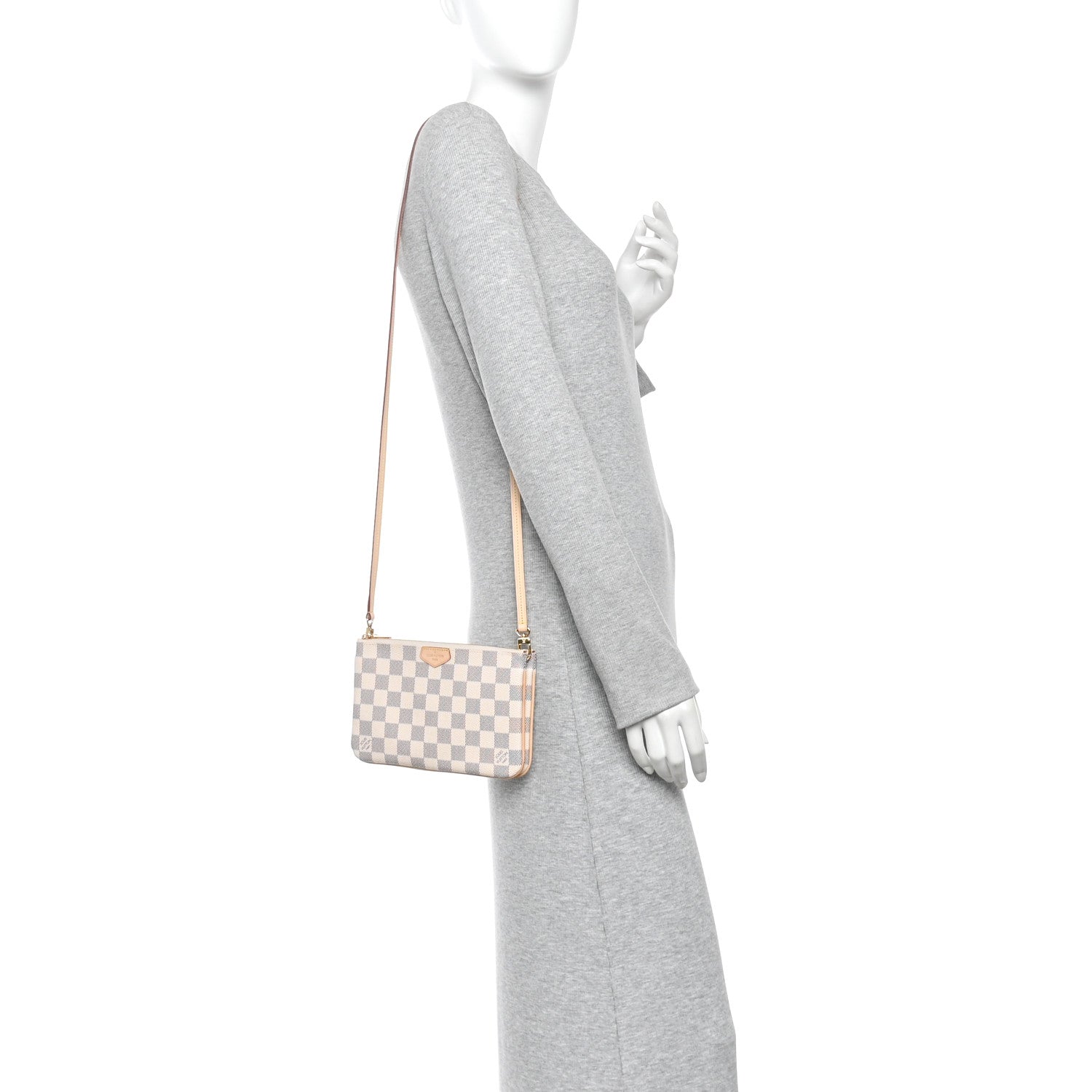 Damier Azur Double Zip Pochette
