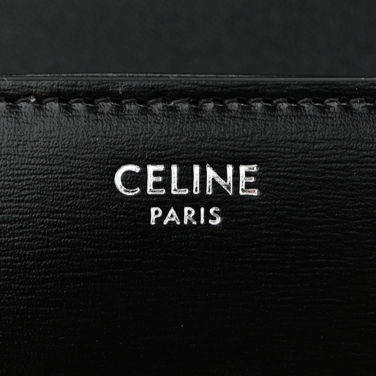 Shiny Calfskin Triomphe Chain Shoulder Bag Black