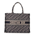 Oblique Medium Book Tote Blue Multicolor