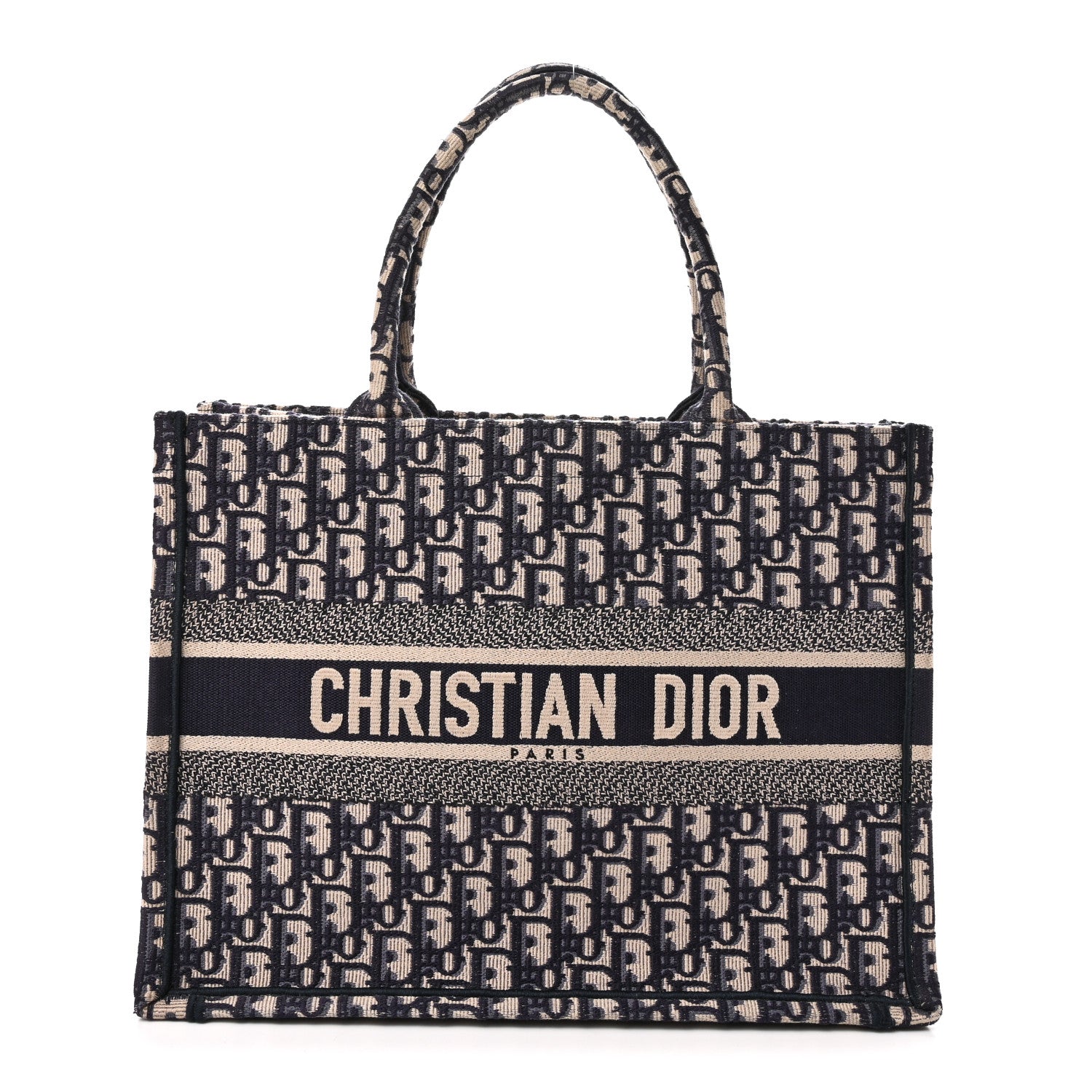 Oblique Medium Book Tote Blue Multicolor