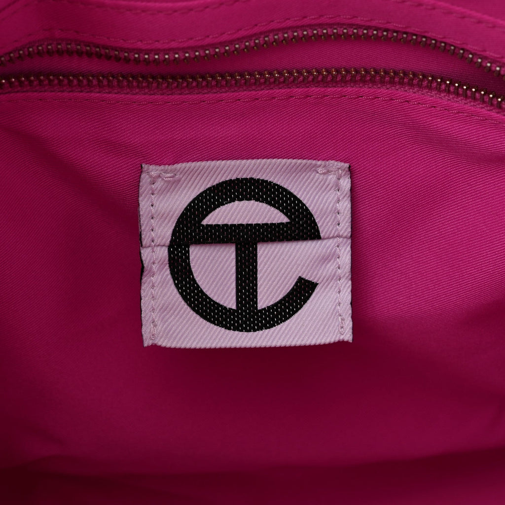 Patent Vegan Leather Medium Shopping Bag Pink