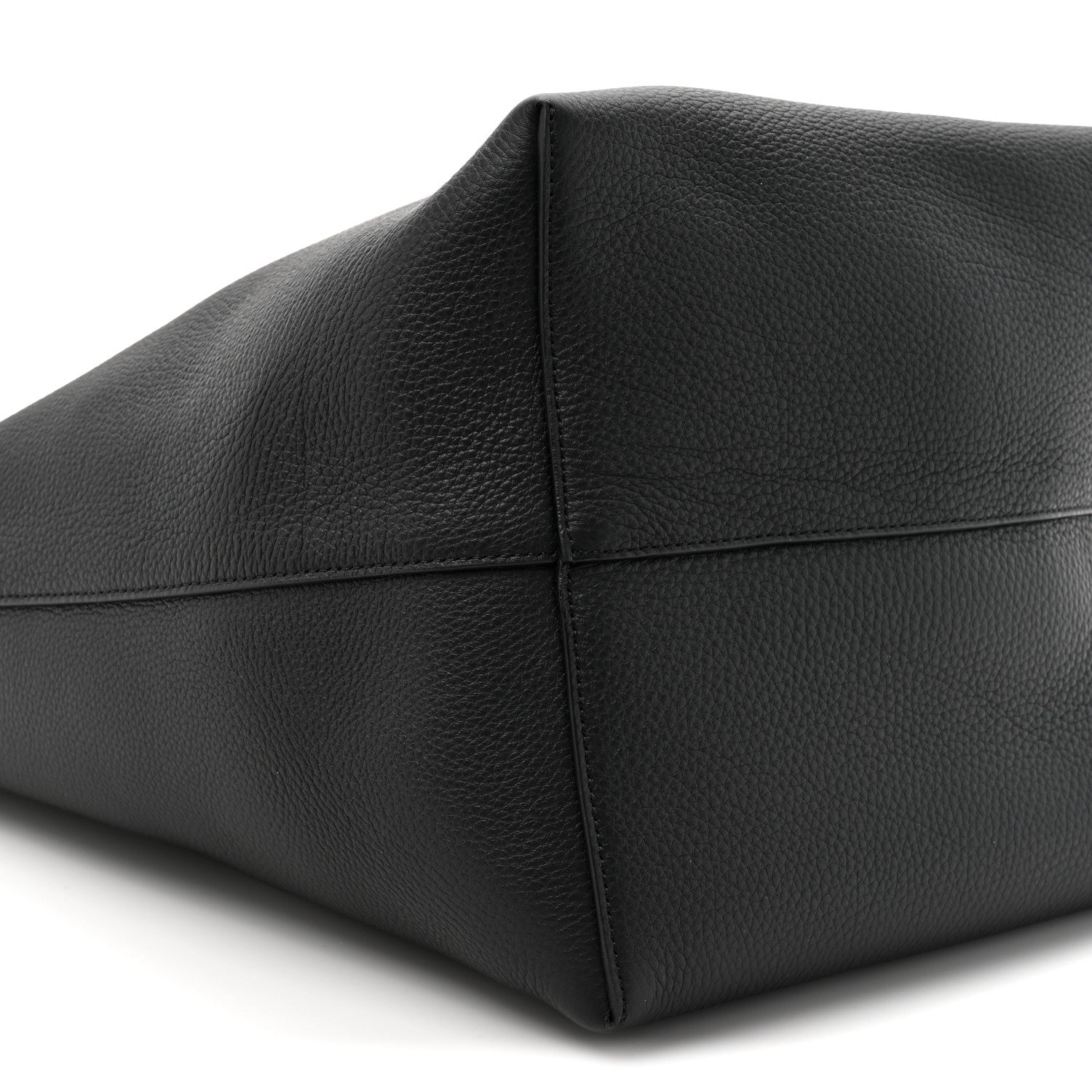 Grained Calfskin Large N/S Park Tote Black