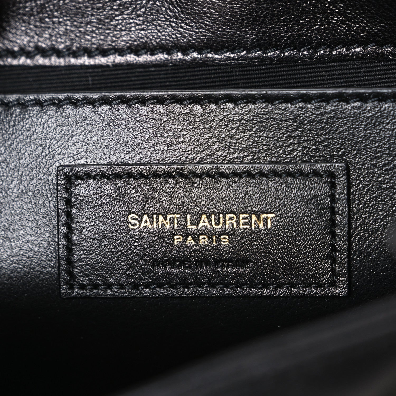 Lambskin Quilted Monogram Mini Nolita Black