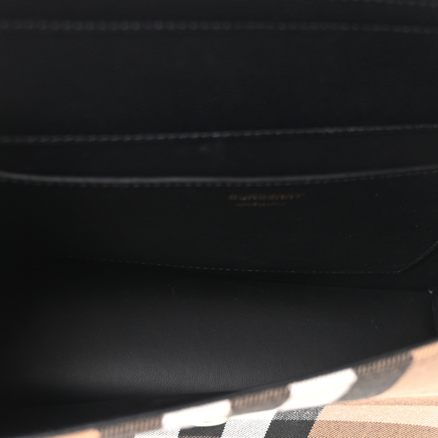 Derby Calfskin House Check Mackford Crossbody Bag Black