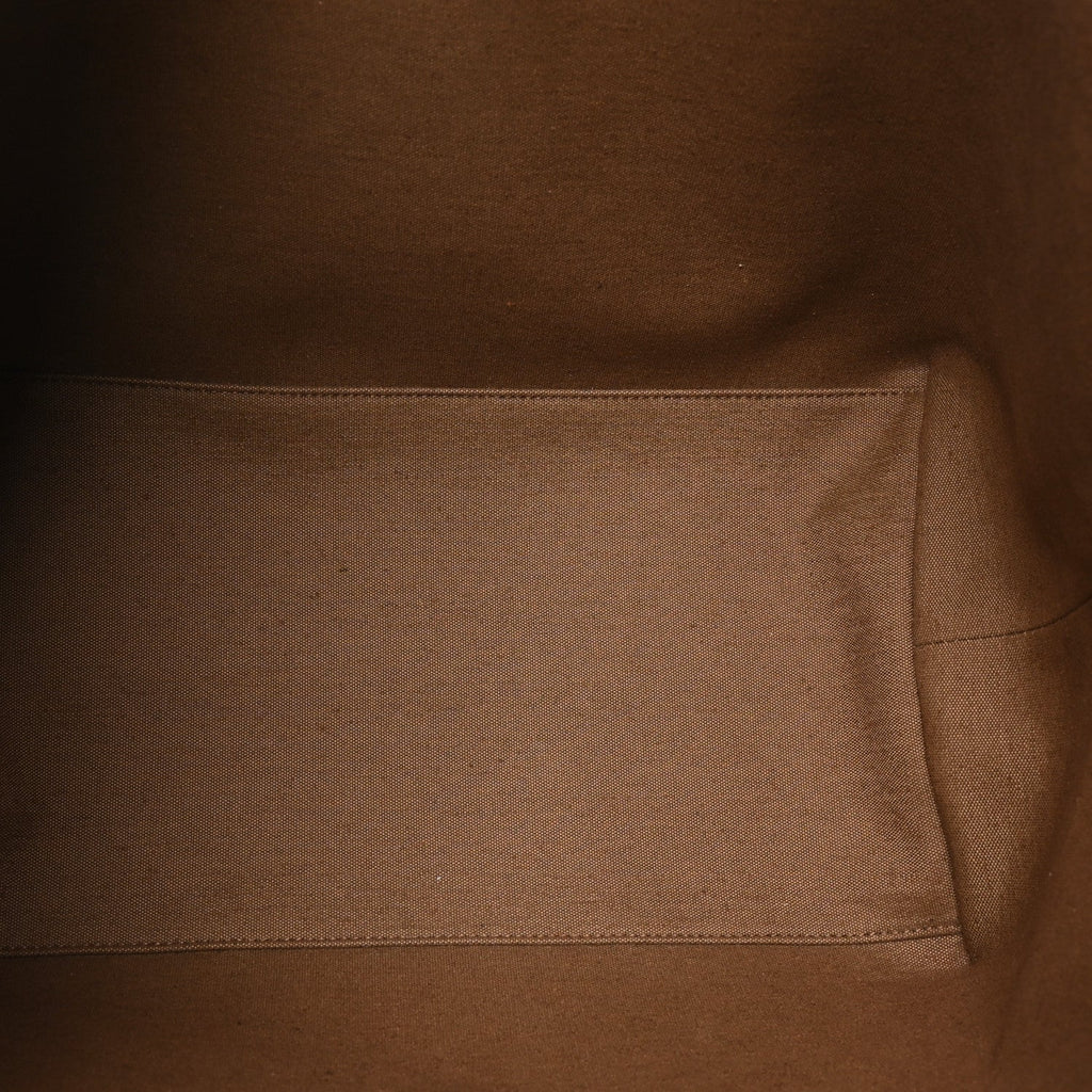 Velluto Jacquard Vitello Grace FF Large Reversible Shopping Tote Chocolate