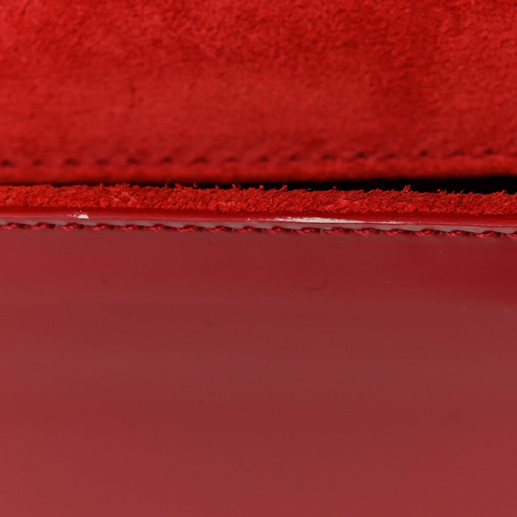 Patent Monogram Large Belle De Jour Clutch Red