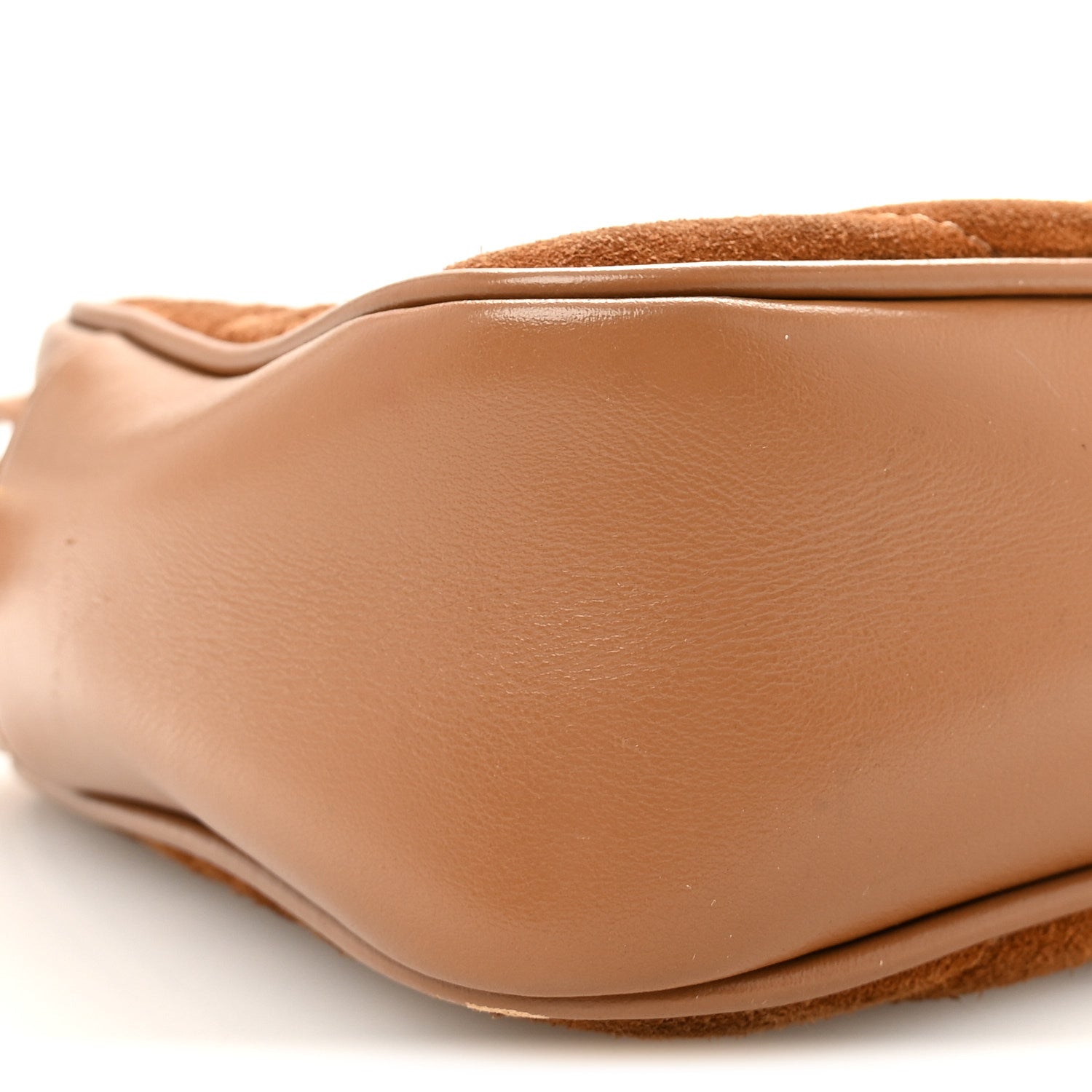 Suede Matelasse Monogram Lou Camera Bag Cinnamon