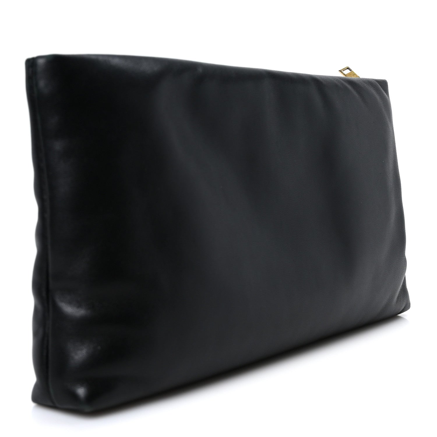 Lambskin Long Calypso Pouch Black
