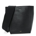 Soft Grained Calfskin Small Sangle Bucket Bag Black
