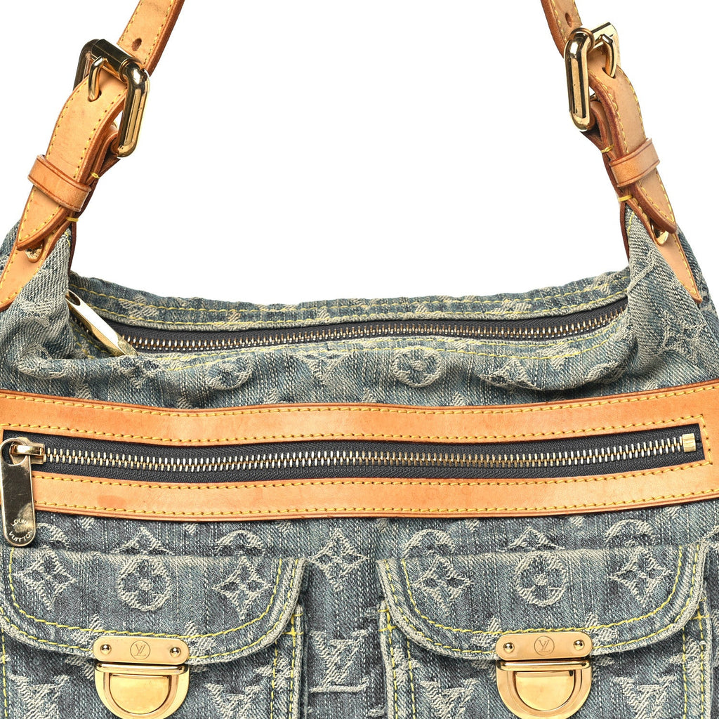Monogram Denim Baggy PM Blue