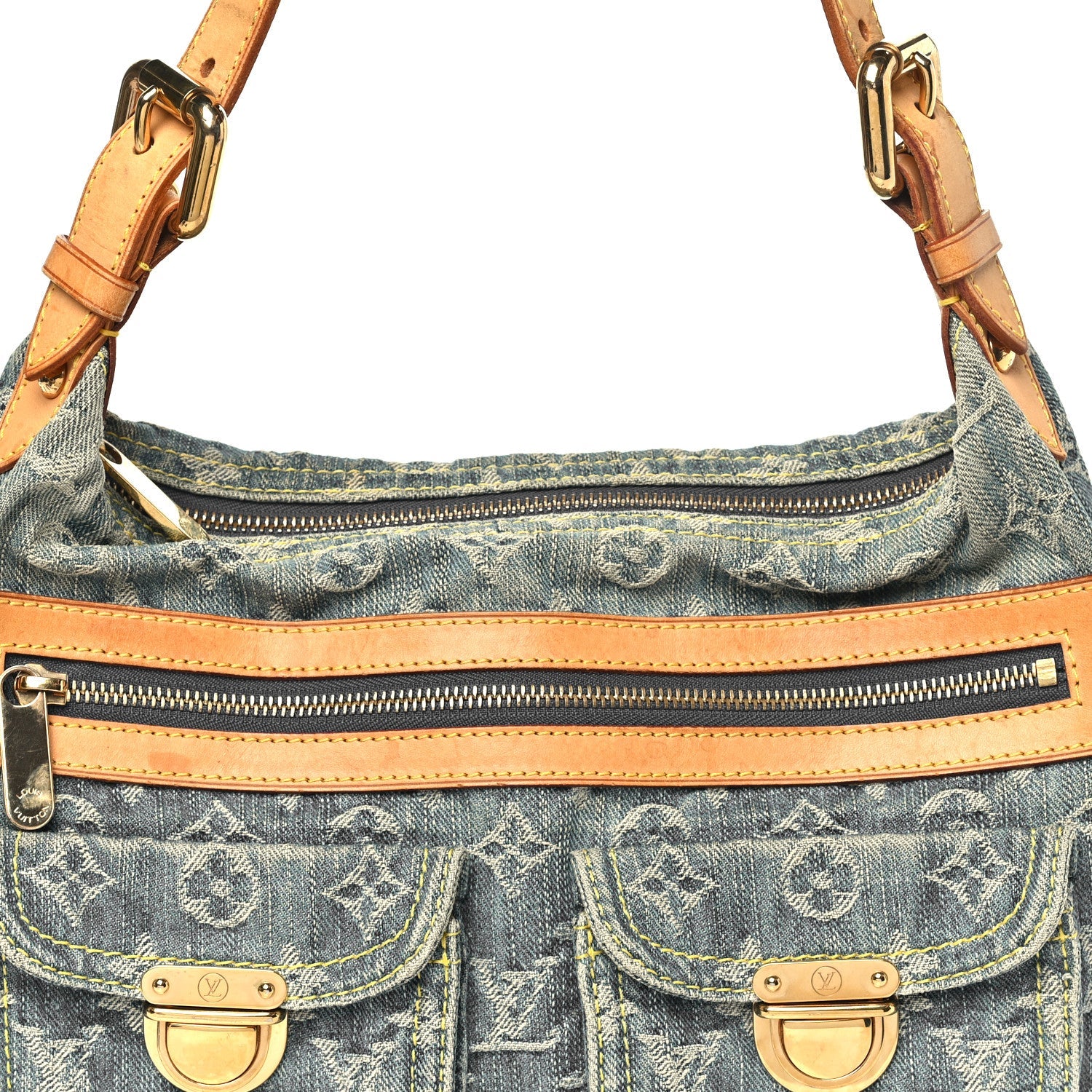 Monogram Denim Baggy PM Blue