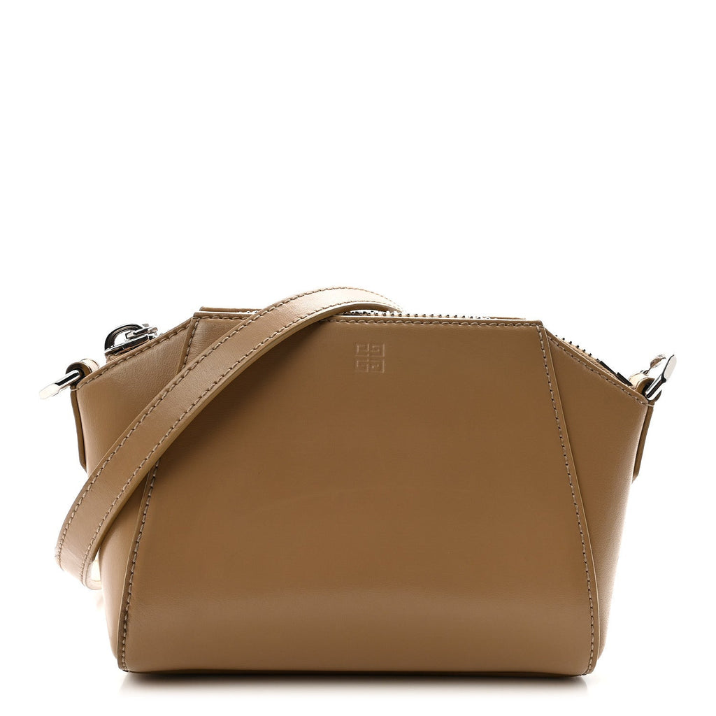 Smooth Calfskin Nano Antigona Beige Cappuccino
