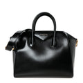 Shiny Lord Calfskin Medium Antigona Black