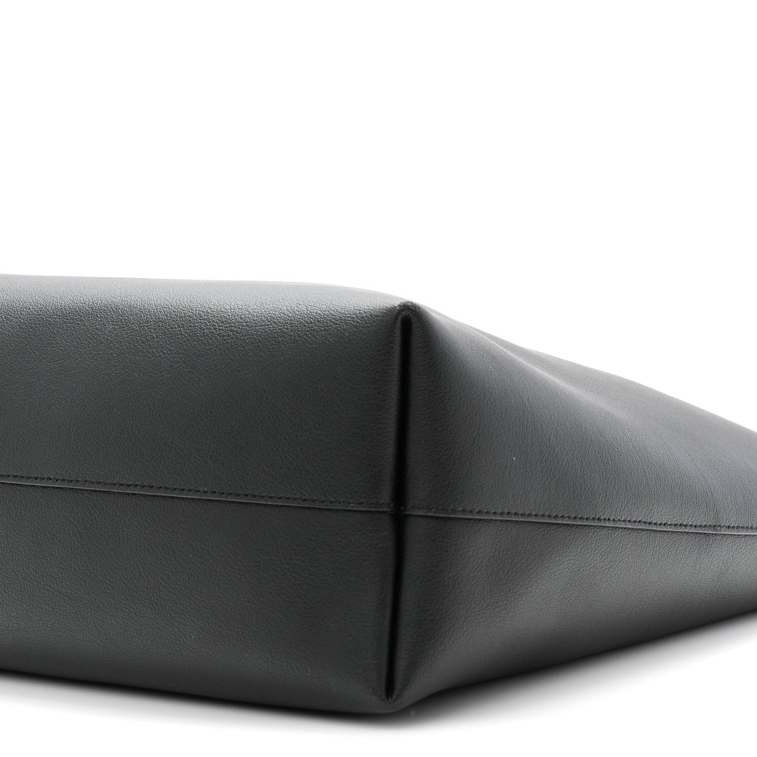Calfskin Large Shopping Tote Black