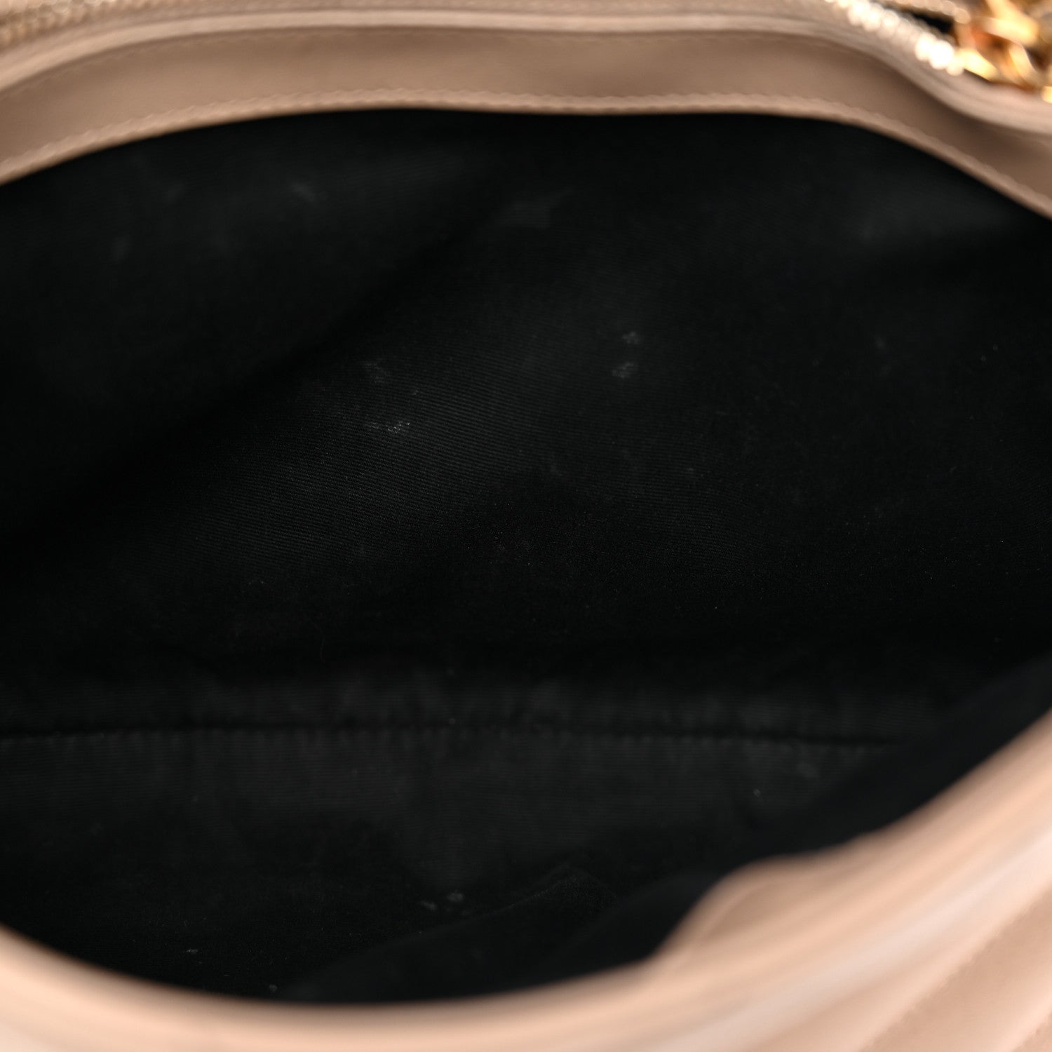 Calfskin Y Quilted Monogram Medium Loulou Chain Satchel Dark Beige