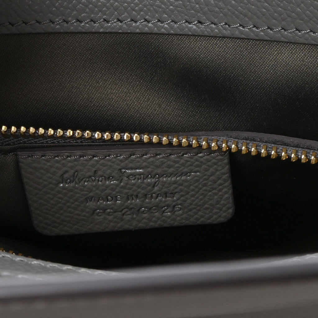 Hammered Calfskin Today Satchel Grey