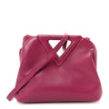 Calfskin Small The Point Triangle Bag Cinnabar