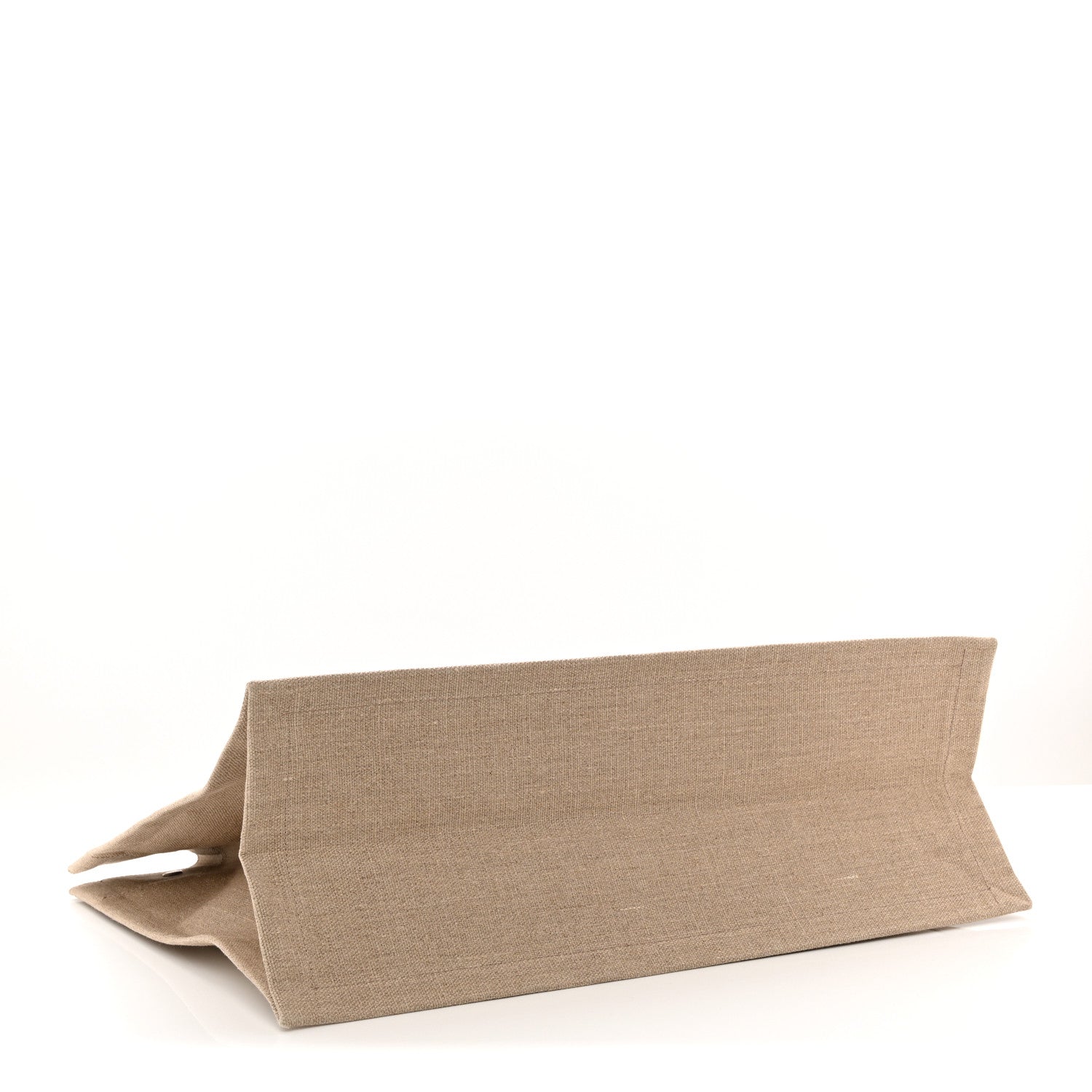 Linen Calfskin Rive Gauche Tote Optic White