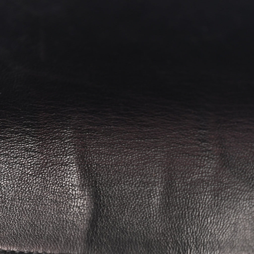 Lambskin Quilted Drawstring Backpack Black