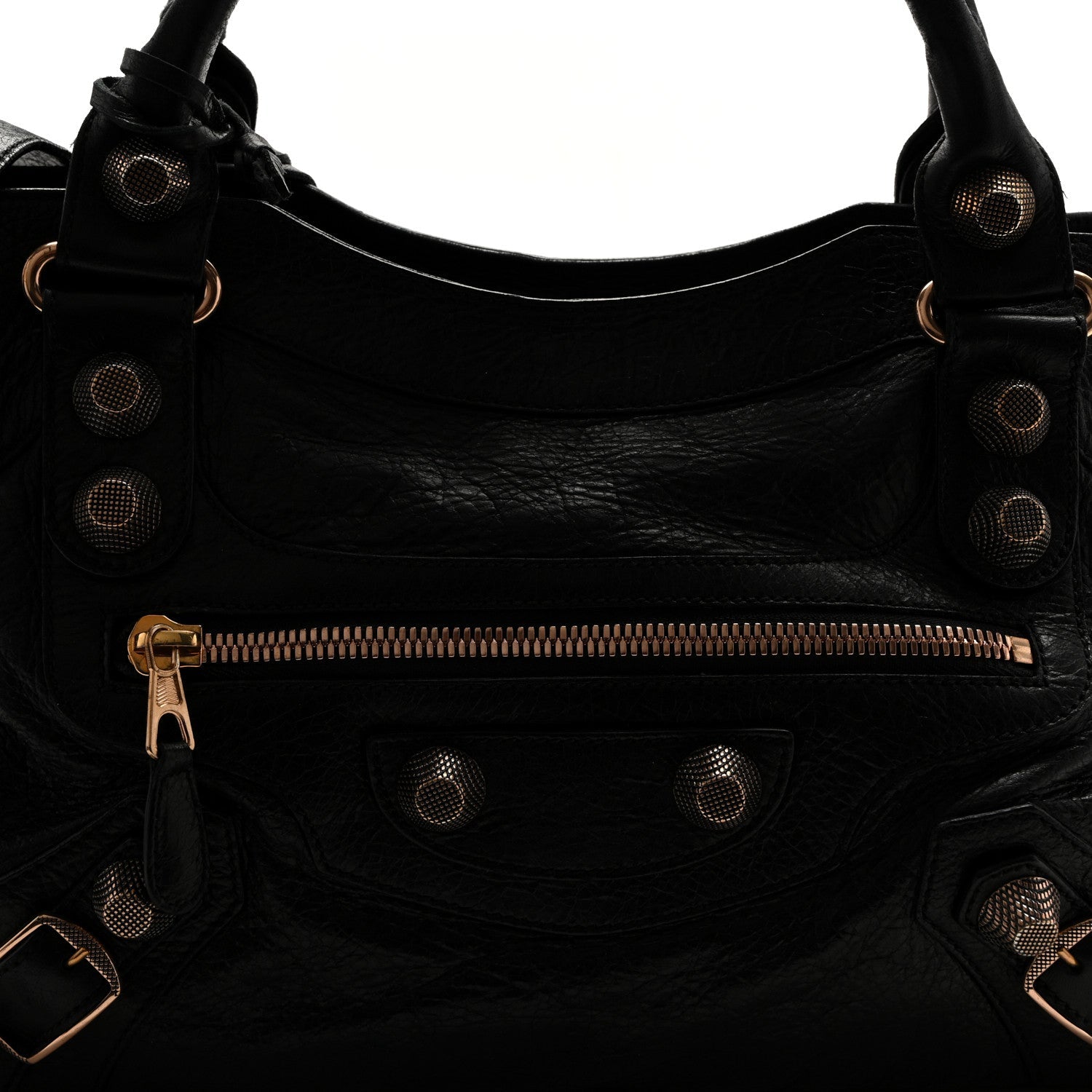 Agneau Giant 21 Rose Gold Hardware City Black