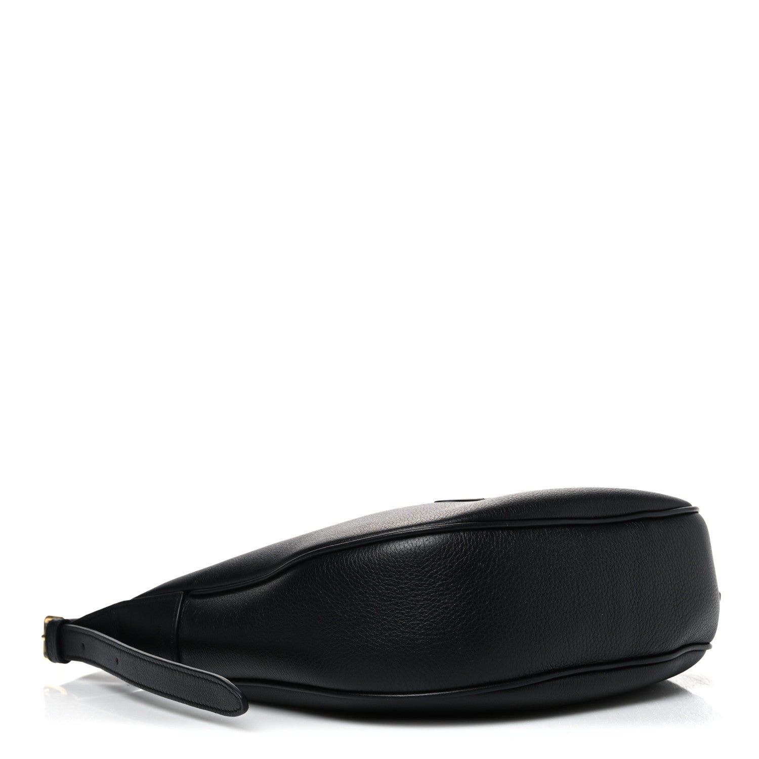 Supple Calfskin Cuir Triomphe Small Heloise Shoulder Bag Black