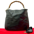 Gucci Bamboo Leather 2way Shoulder Bag