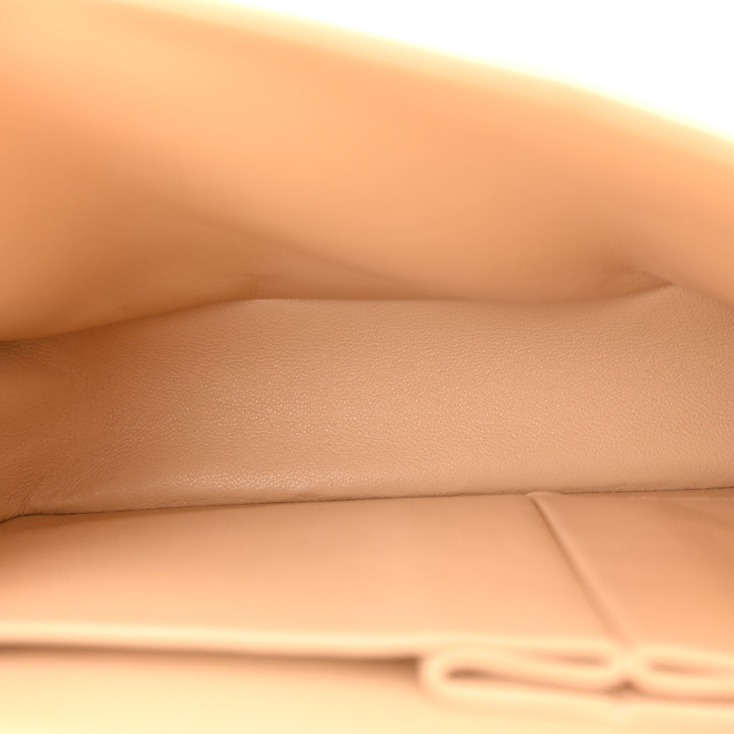 Caviar Quilted Medium Double Flap Beige