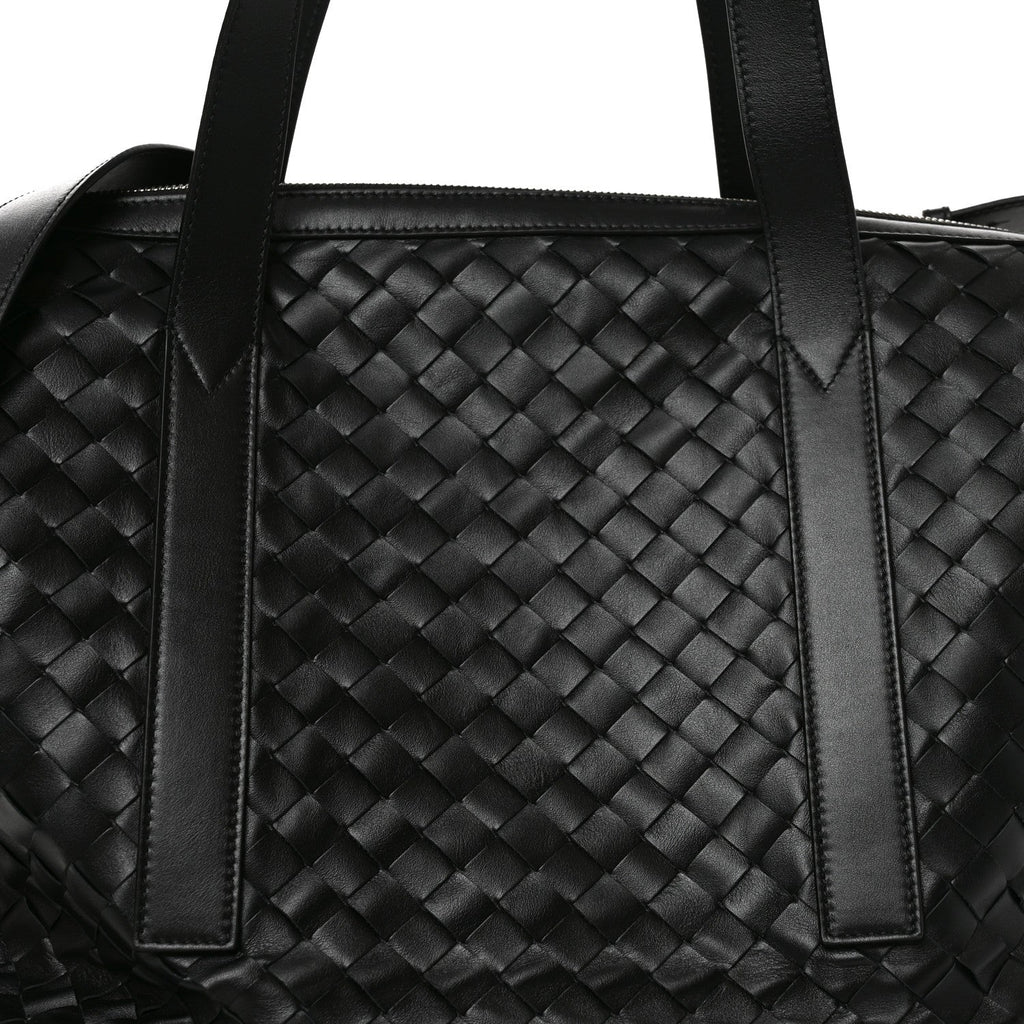 Nappa Intrecciato Helix Weekender Bag Black